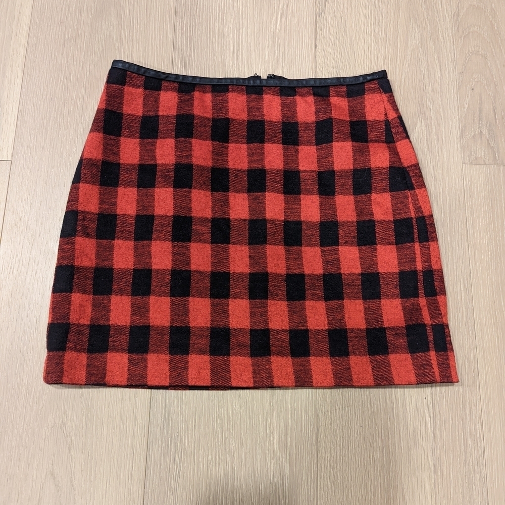 Plaid Red and Black Women's Skirt
